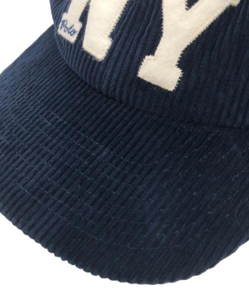 POLO RALPH LAUREN（ポロ・ラルフローレン）POLO RALPH LAUREN (ポロ・ラルフローレン) NYコーデュロイキャップ ネイビー サイズ:下記参照の古着・服飾アイテム