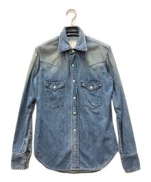 MADISON BLUE（マディソンブルー）の古着「WESTERN SH DENIM デニムシャツ」｜インディゴ