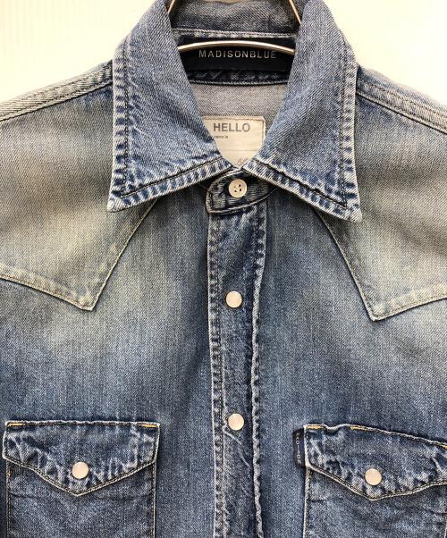 MADISON BLUE（マディソンブルー）MADISON BLUE (マディソンブルー) WESTERN SH DENIM デニムシャツ インディゴ サイズ:00（XS）の古着・服飾アイテム