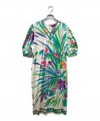 LEONARD FASHIONレオナールファッション）の古着「花柄ワンピース」｜ホワイト