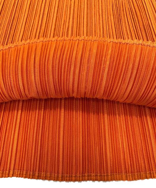 PLEATS PLEASE（プリーツプリーズ）PLEATS PLEASE (プリーツプリーズ) ハイネックプリーツカットソー オレンジ サイズ:3の古着・服飾アイテム