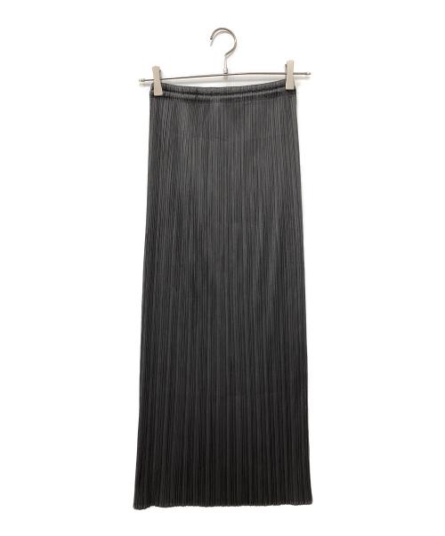 PLEATS PLEASE（プリーツプリーズ）PLEATS PLEASE (プリーツプリーズ) プリーツロングスカート グレー サイズ:3の古着・服飾アイテム