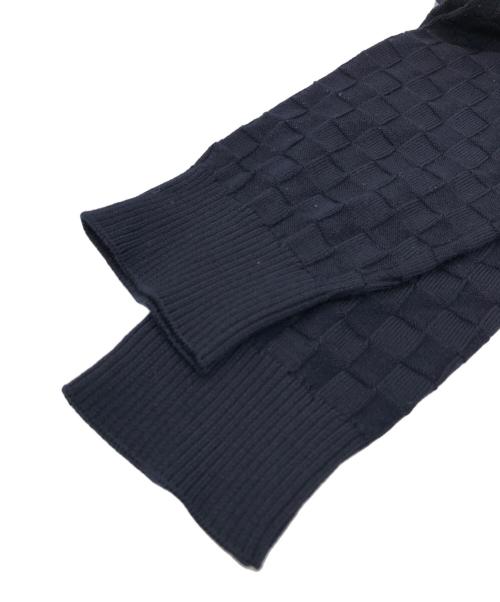 LOUIS VUITTON（ルイ ヴィトン）LOUIS VUITTON (ルイ ヴィトン) ダミエシグネチャーニット ネイビー サイズ:SIZE XSの古着・服飾アイテム