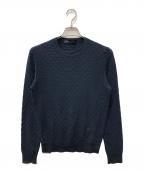 LOUIS VUITTONルイ ヴィトン）の古着「ダミエ クルーネックセーター」｜ネイビー