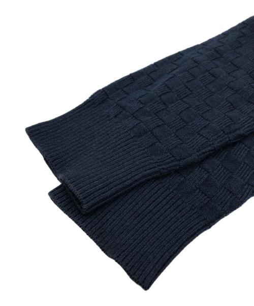 LOUIS VUITTON（ルイ ヴィトン）LOUIS VUITTON (ルイ ヴィトン) ダミエ クルーネックセーター ネイビー サイズ:SIZE XSの古着・服飾アイテム