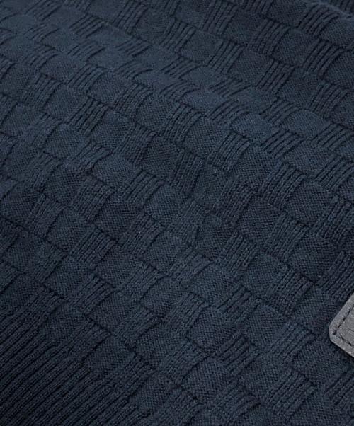 LOUIS VUITTON（ルイ ヴィトン）LOUIS VUITTON (ルイ ヴィトン) ダミエ クルーネックセーター ネイビー サイズ:SIZE XSの古着・服飾アイテム