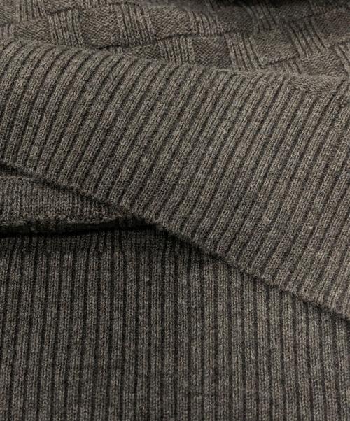LOUIS VUITTON（ルイ ヴィトン）LOUIS VUITTON (ルイ ヴィトン) ダミエクルーネックセーター ブラウン サイズ:SIZE XSの古着・服飾アイテム