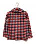 GUCCI (グッチ) ウールチェックダッフルコート レッド サイズ:SIZE 12（150/72）：20000円