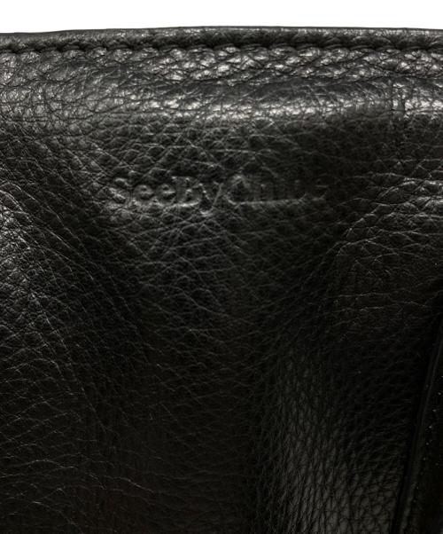SEE BY CHLOE（シーバイクロエ）SEE BY CHLOE (シーバイクロエ) レザー2WAYバッグ ブラックの古着・服飾アイテム