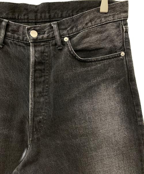 Graphpaper（グラフペーパー）Graphpaper (グラフペーパー) Selvage Denim Five Pocket Wide Straight Pants ブラック サイズ:3の古着・服飾アイテム