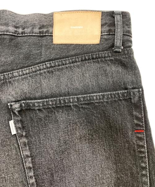 Graphpaper（グラフペーパー）Graphpaper (グラフペーパー) Selvage Denim Five Pocket Wide Straight Pants ブラック サイズ:3の古着・服飾アイテム