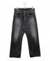 Graphpaper（グラフペーパー）の古着「Selvage Denim Five Pocket Wide Straight Pants」｜ブラック
