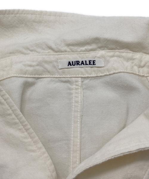 AURALEE（オーラリー）AURALEE (オーラリー) WOOL COTTON LINEN OX WORK JACKET ホワイト サイズ:5の古着・服飾アイテム