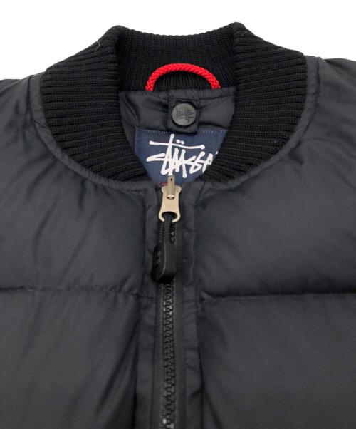 stussy（ステューシー）stussy (ステューシー) ダウンベスト ブラック サイズ:SIZE Lの古着・服飾アイテム