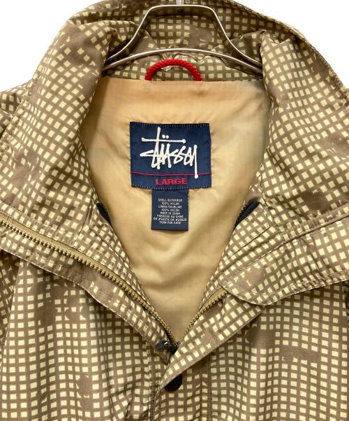 stussy（ステューシー）stussy (ステューシー) デジカモマウンテンパーカー ベージュ サイズ:Lの古着・服飾アイテム