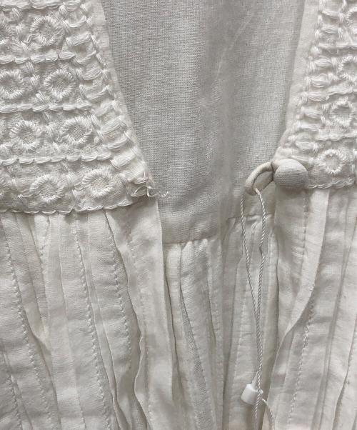 house of lotus（ハウスオブロータス）house of lotus (ハウスオブロータス) カディコットンワンピース ホワイト サイズ:Mの古着・服飾アイテム