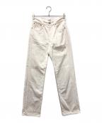 AURALEEオーラリー）の古着「HARD TWIST DENIM 5P PANTS」｜ベージュ