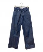 JOHN LAWRENCE SULLIVANジョン ローレンス サリバン）の古着「Rigid Denim Wide Pants」｜インディゴ