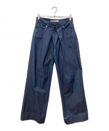 JOHN LAWRENCE SULLIVAN（ジョン ローレンス サリバン）の古着「Rigid Denim Wide Pants」｜インディゴ