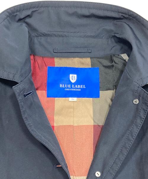BLUE LABEL CRESTBRIDGE（ブルーレーベルクレストブリッジ）BLUE LABEL CRESTBRIDGE (ブルーレーベルクレストブリッジ) ステンカラーコート ネイビー サイズ:36の古着・服飾アイテム