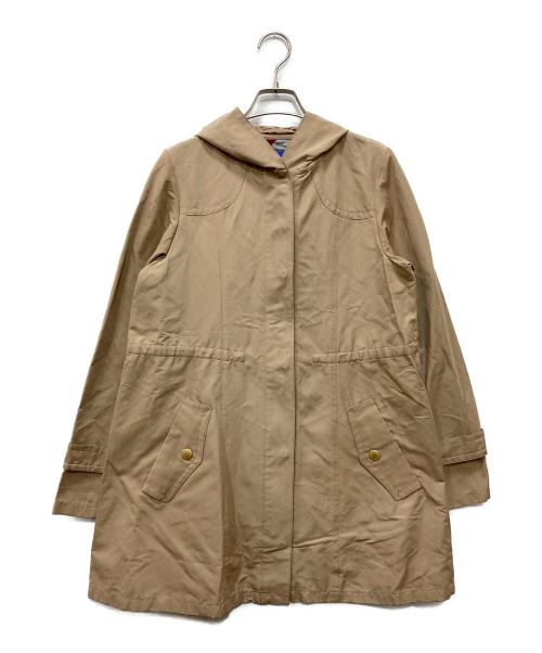 BLUE LABEL CRESTBRIDGE（ブルーレーベルクレストブリッジ）BLUE LABEL CRESTBRIDGE (ブルーレーベルクレストブリッジ) フーデッドコート ベージュ サイズ:38 未使用品の古着・服飾アイテム