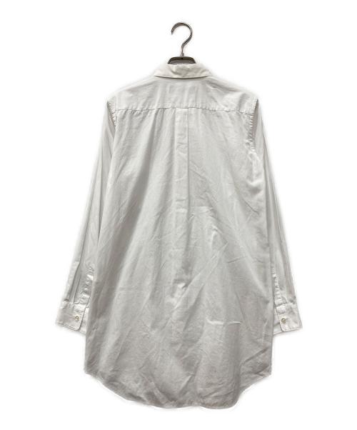 BLACK COMME des GARCONS（ブラックコムデギャルソン）BLACK COMME des GARCONS (ブラックコムデギャルソン) Side Zip Over Long Shirt(サイド ジップ オーバー シャツ) ホワイト サイズ:Sの古着・服飾アイテム