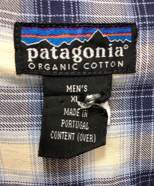Patagonia（パタゴニア）Patagonia (パタゴニア) オーガニックコットンオンブレチェックシャツ ブルー サイズ:XLの古着・服飾アイテム