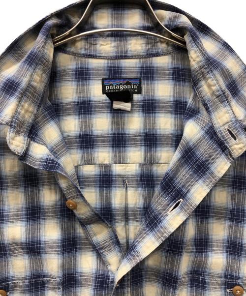 Patagonia（パタゴニア）Patagonia (パタゴニア) オーガニックコットンオンブレチェックシャツ ブルー サイズ:XLの古着・服飾アイテム