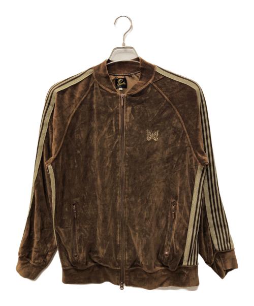 Needles（ニードルズ）Needles (ニードルズ) Velour Track Jacket ブラウン サイズ:SIZE Mの古着・服飾アイテム