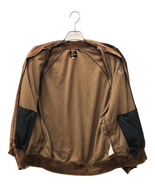 Needles（ニードルズ）Needles (ニードルズ) Velour Track Jacket ブラウン サイズ:SIZE Mの古着・服飾アイテム