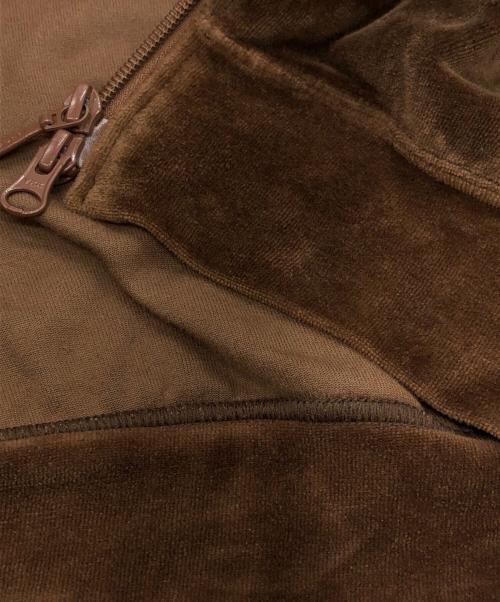 Needles（ニードルズ）Needles (ニードルズ) Velour Track Jacket ブラウン サイズ:SIZE Mの古着・服飾アイテム