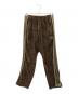 Needles（ニードルズ）の古着「Velour Narrow Track Pant」｜ブラウン