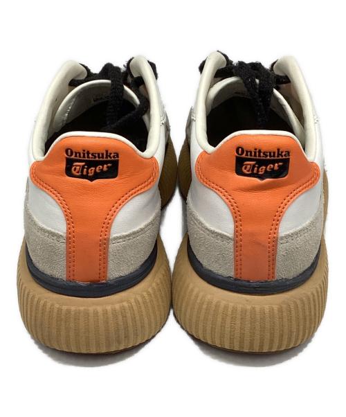 Onitsuka Tiger（オニツカタイガー）Onitsuka Tiger (オニツカタイガー)  DELECITY（デレシティ）スニーカー ホワイト×ベージュ サイズ:US５の古着・服飾アイテム
