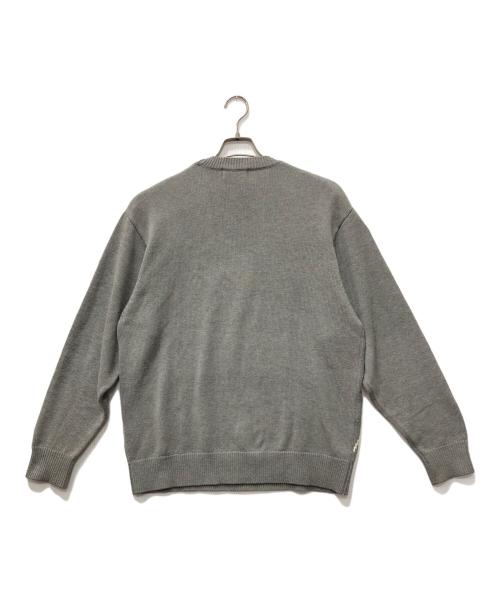 Hysteric Glamour（ヒステリックグラマー）Hysteric Glamour (ヒステリックグラマー) FLYING V 編込セーター グレー サイズ:Mの古着・服飾アイテム