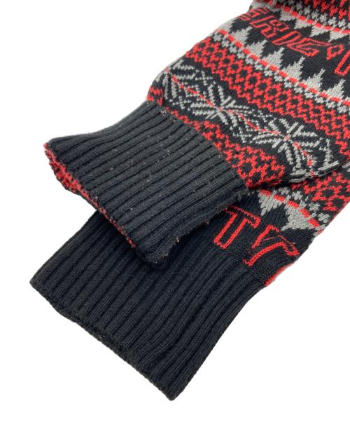 Hysteric Glamour（ヒステリックグラマー）Hysteric Glamour (ヒステリックグラマー) HYSTERIC NORDIC柄ジャカード カーディガン レッド サイズ:SIZE FREEの古着・服飾アイテム