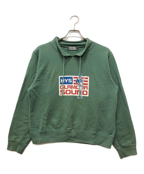 Hysteric Glamour（ヒステリックグラマー）Hysteric Glamour (ヒステリックグラマー) UNITED SOUND スウェット グリーン サイズ:Sの古着・服飾アイテム