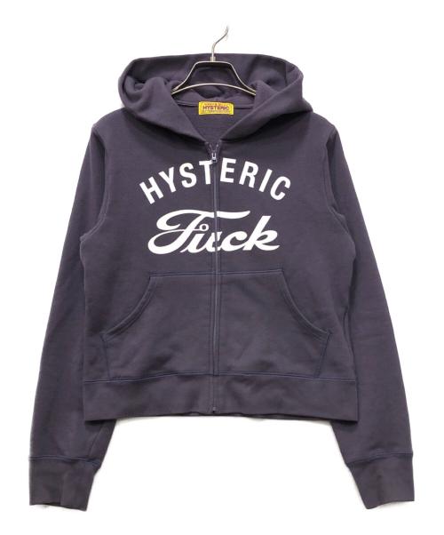 Hysteric Glamour（ヒステリックグラマー）Hysteric Glamour (ヒステリックグラマー) HYSTERIC FUCK ジップパーカー ネイビー サイズ:FREEの古着・服飾アイテム