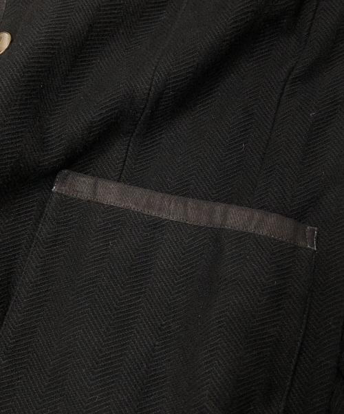 POLO RALPH LAUREN（ポロ・ラルフローレン）POLO RALPH LAUREN (ポロ・ラルフローレン) ヘリンボーンワッペンブレザー ブラック サイズ:Mの古着・服飾アイテム