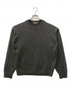 AURALEEオーラリー）の古着「FRENCH MERINO STONE WASHED KNIT P/O」｜グレー