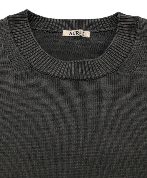 AURALEE（オーラリー）AURALEE (オーラリー) FRENCH MERINO STONE WASHED KNIT P/O グレー サイズ:SIZE 3の古着・服飾アイテム