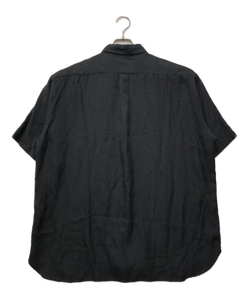wirrow（ウィロウ）WIRROW (ウィロウ) Cupro Cotton Half Sleeve Shirt ブラック サイズ:2の古着・服飾アイテム