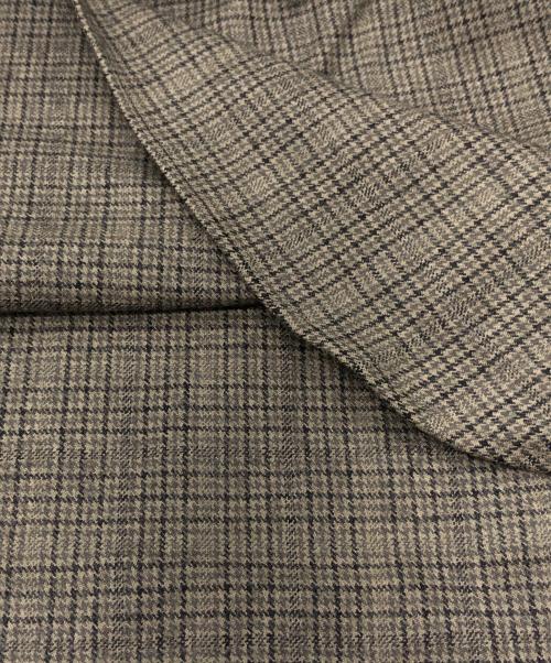 wirrow（ウィロウ）wirrow (ウィロウ) Check Wool Stand Collar Shirt ベージュ サイズ:SIZE 2の古着・服飾アイテム