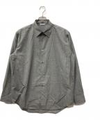 AURALEEオーラリー）の古着「SUPER FINE TROPICAL WOOL SHIRT」｜グレー