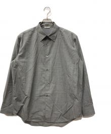 AURALEE（オーラリー）の古着「SUPER FINE TROPICAL WOOL SHIRT」｜グレー