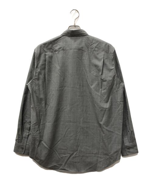 AURALEE（オーラリー）AURALEE (オーラリー) SUPER FINE TROPICAL WOOL SHIRT グレー サイズ:SIZE 4の古着・服飾アイテム