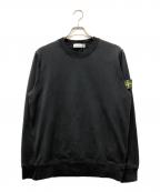 STONE ISLANDストーンアイランド）の古着「ワッペンクルーネックスウェット」｜ブラック