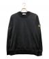 STONE ISLAND（ストーンアイランド）の古着「ワッペンクルーネックスウェット」｜ブラック