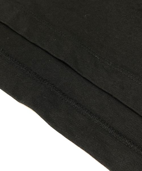 MONCLER（モンクレール）MONCLER (モンクレール) アインコンパッチ フロッキーロゴプリントTシャツ ブラック サイズ:Lの古着・服飾アイテム
