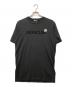 MONCLER（モンクレール）の古着「アインコンパッチ フロッキーロゴプリントTシャツ」｜ブラック