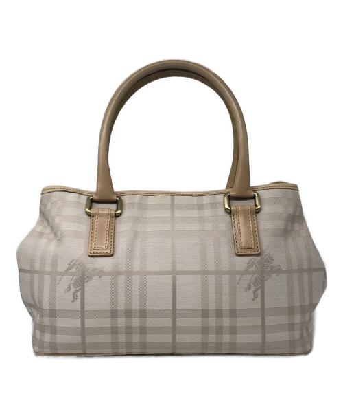 BURBERRY LONDON（バーバリーロンドン）BURBERRY LONDON (バーバリーロンドン) シャドーホースチェックハンドバッグ ベージュの古着・服飾アイテム